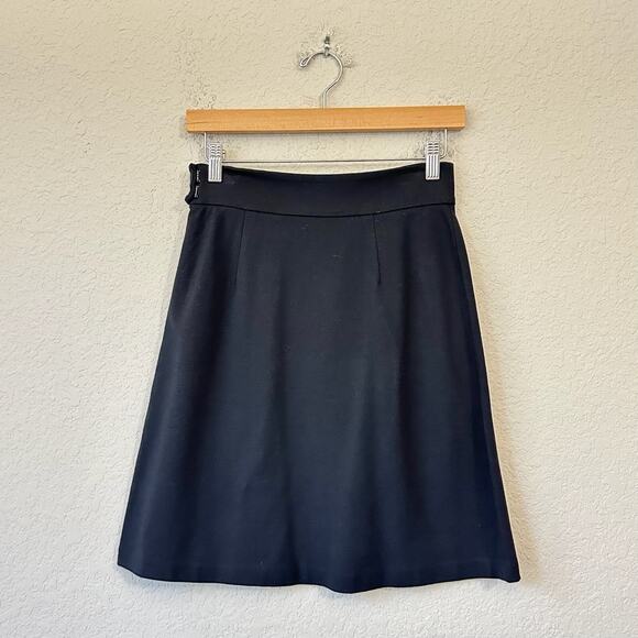 TIBI Mini Skirt Black Knit Pleated A-Line Sailor Academia Preppy 90s - Picture 2 of 8